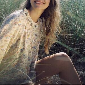 LALI CELINE TOP, SPRING DITSY PRINT